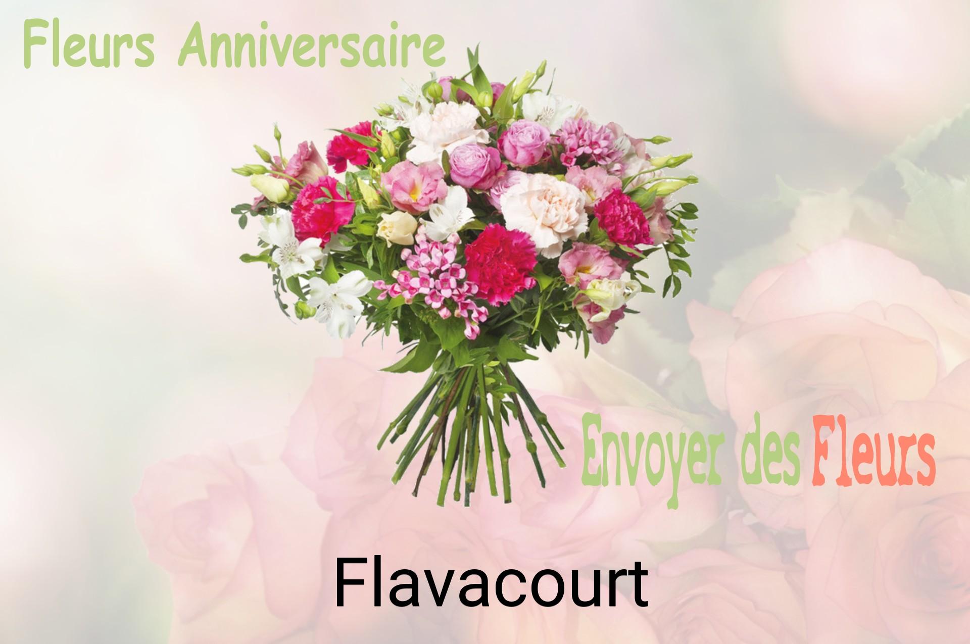 Bouquet de fleurs d’anniversaire livré à Flavacourt